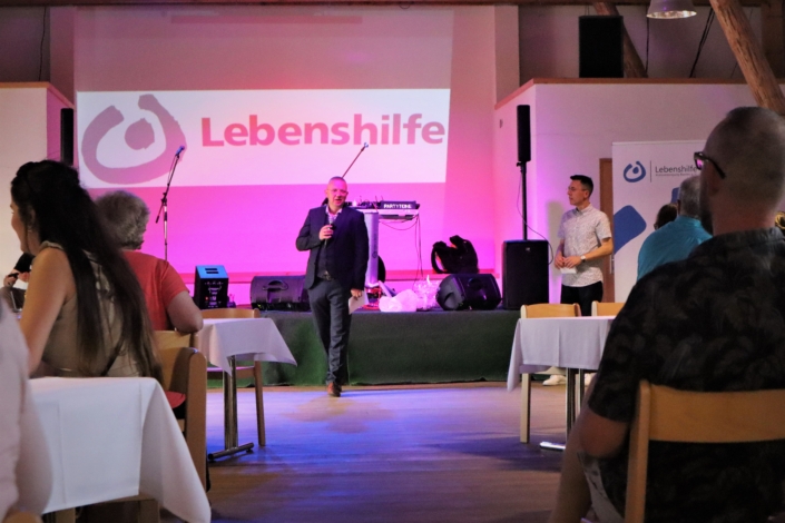 Mitarbeiterfest – Begrüßung durch Herrn Lutter